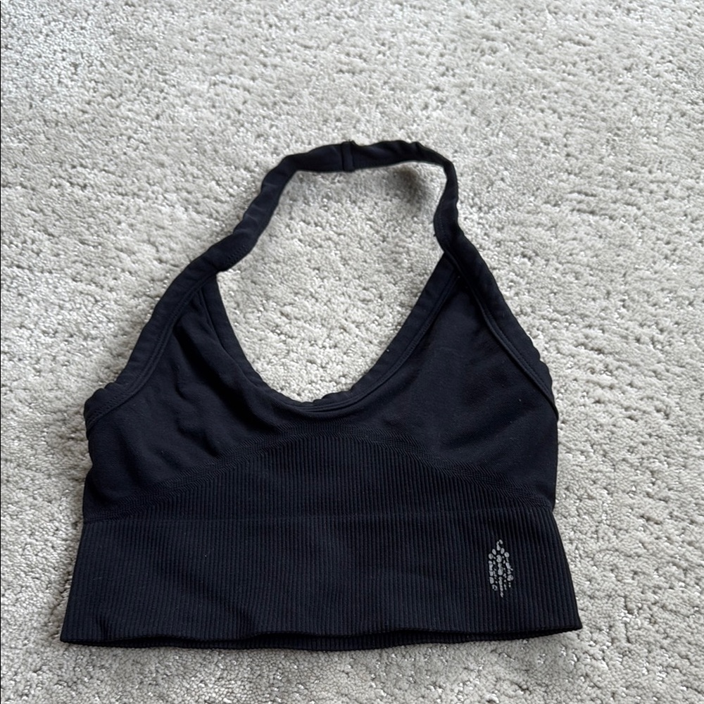 free people halter sports bra!